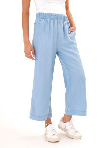 Harlowe Chambray Crop Pant 24" Womens Bottoms Pants Threads 4 Thought