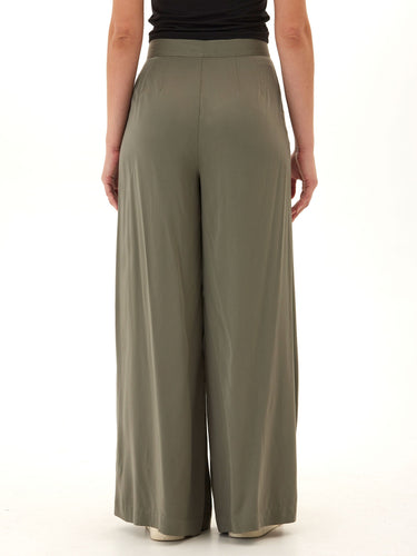 Samirah EcoVero Woven Pleated Wide Leg Pant Womens Bottoms Pants Threads 4 Thought