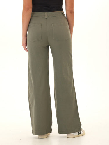 Pamela Stretch Twill Wide Leg Pant Womens Bottoms Pants Threads 4 Thought