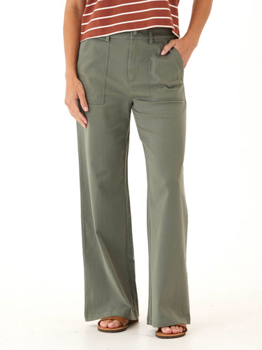 Pamela Stretch Twill Wide Leg Pant Womens Bottoms Pants Threads 4 Thought