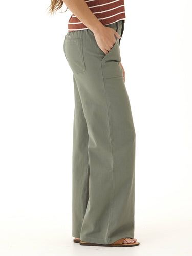 Pamela Stretch Twill Wide Leg Pant Womens Bottoms Pants Threads 4 Thought