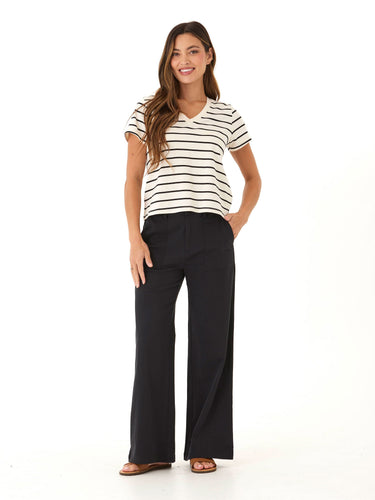 Pamela Stretch Twill Wide Leg Pant Womens Bottoms Pants Threads 4 Thought