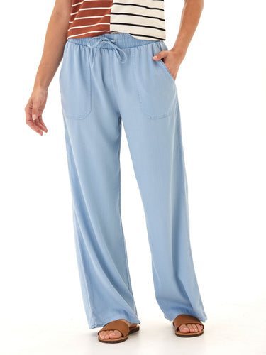 Allie Stretch Chambray Pant Womens Bottoms Pants Threads 4 Thought