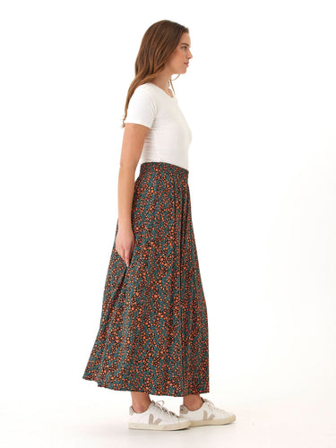Anastacia Micro Bloom Print Woven Maxi Skirt Womens Bottoms Skirt Threads 4 Thought