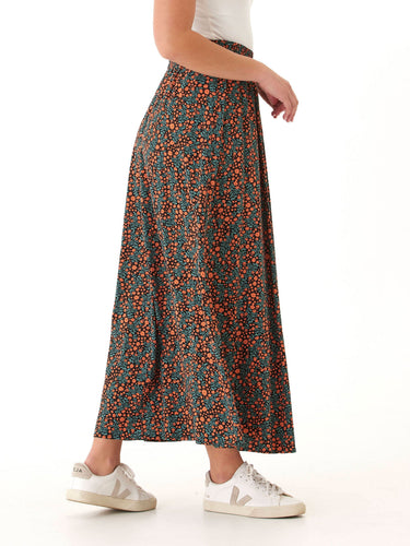 Anastacia Micro Bloom Print Woven Maxi Skirt Womens Bottoms Skirt Threads 4 Thought