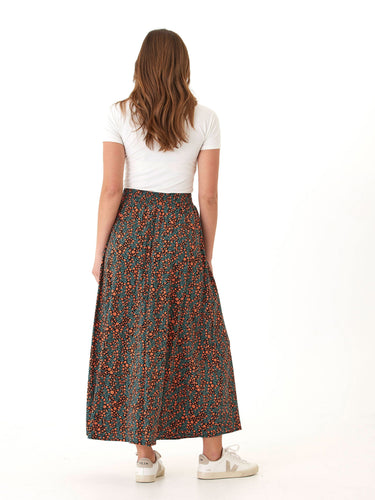 Anastacia Micro Bloom Print Woven Maxi Skirt Womens Bottoms Skirt Threads 4 Thought