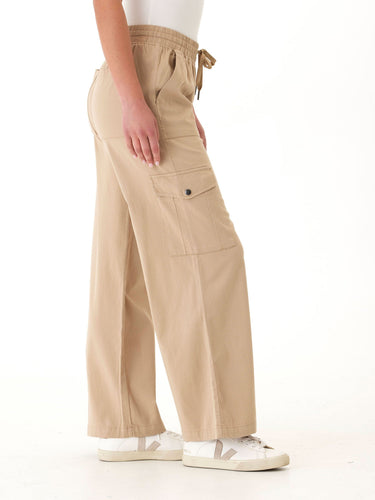 Eila Stretch Twill Wide Leg Cargo Pant Womens Bottoms Pants Threads 4 Thought