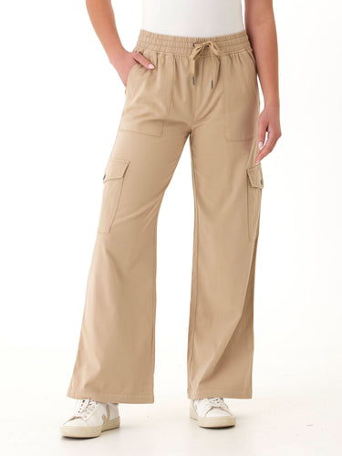 Eila Stretch Twill Wide Leg Cargo Pant Womens Bottoms Pants Threads 4 Thought