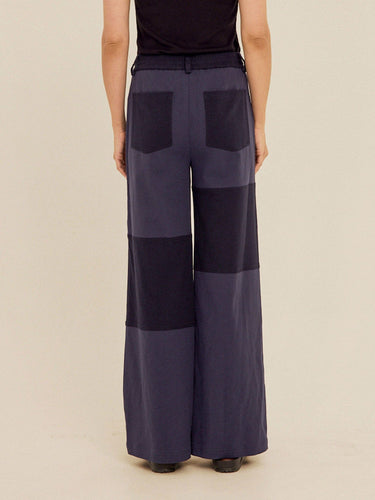 Pamela Patchwork Stretch Twill Wide Leg Capri Pant Womens Bottoms Pants Threads 4 Thought