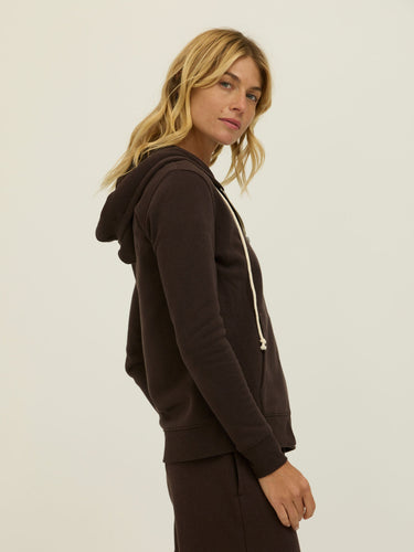 Core Triblend Fleece Classic Zip Hoodie Womens Outerwear Sweatshirt Threads 4 Thought