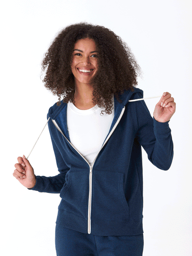 Triblend Zip Hoodie Womens Outerwear Sweatshirt Threads 4 Thought
