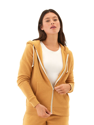 Triblend Zip Hoodie Womens Outerwear Sweatshirt Threads 4 Thought