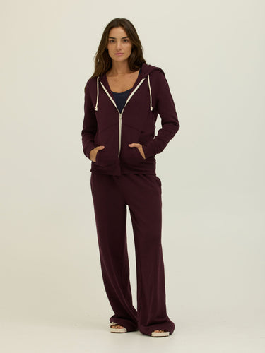 Core Triblend Fleece Classic Zip Hoodie Womens Outerwear Sweatshirt Threads 4 Thought