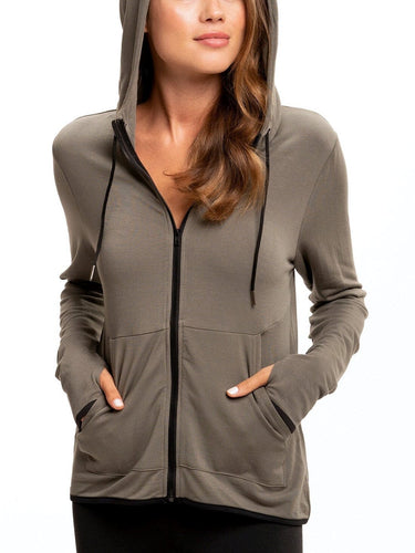 Sybil FeatherLoop Athleisure Jacket Womens Outerwear Sweatshirt Threads 4 Thought