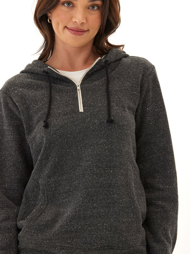 Sinead 1/4 Zip Triblend Fleece Hoodie Womens Outerwear Sweatshirt Threads 4 Thought