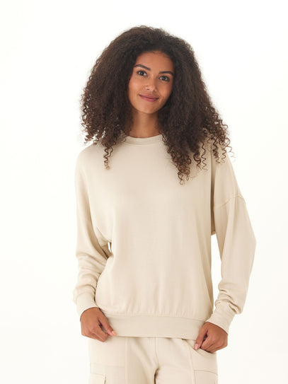 Cathy Feather Fleece Boyfriend Fit Pullover Threads 4 Thought