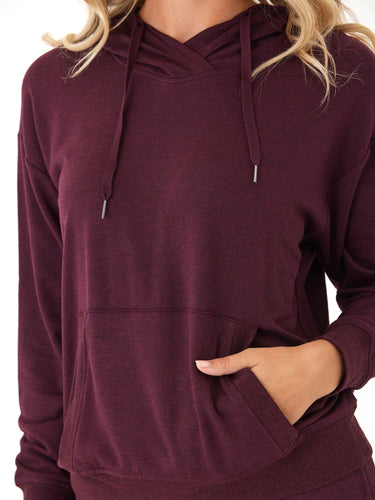 Madge Feather Fleece Pullover Hoodie Womens Outerwear Sweatshirt Threads 4 Thought