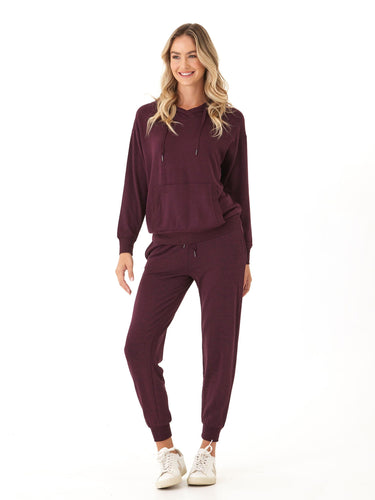 Madge Feather Fleece Pullover Hoodie Womens Outerwear Sweatshirt Threads 4 Thought