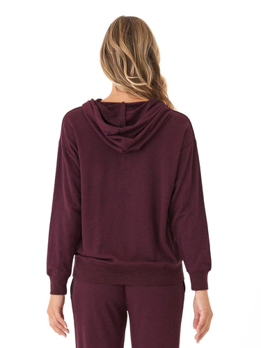 Madge Feather Fleece Pullover Hoodie Womens Outerwear Sweatshirt Threads 4 Thought