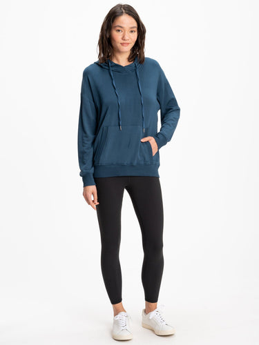 Madge Feather Fleece Pullover Hoodie Womens Outerwear Sweatshirt Threads 4 Thought
