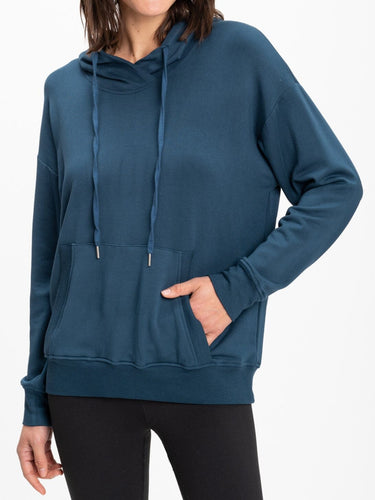 Madge Feather Fleece Pullover Hoodie Womens Outerwear Sweatshirt Threads 4 Thought