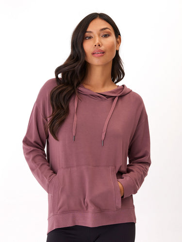 Madge Feather Fleece Pullover Hoodie Womens Outerwear Sweatshirt Threads 4 Thought