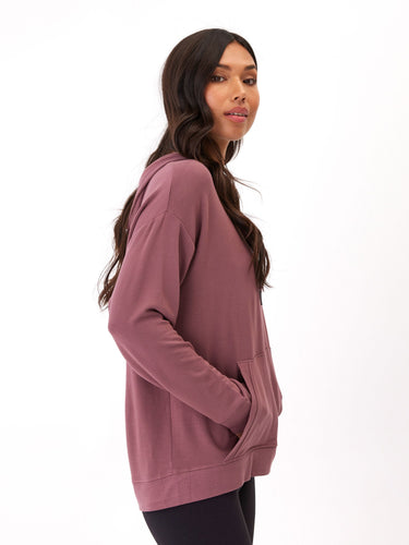 Madge Feather Fleece Pullover Hoodie Womens Outerwear Sweatshirt Threads 4 Thought