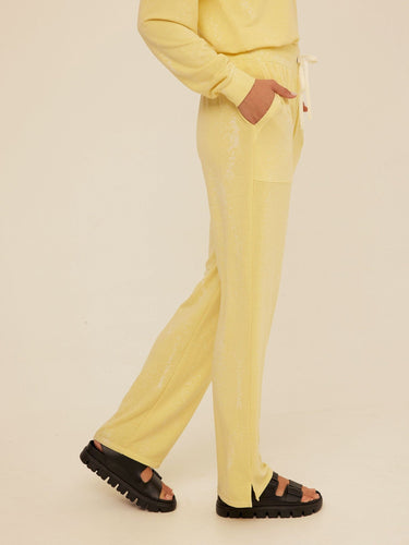 Theresa Spray Wash Modal Terry Straight Leg Pant Womens Bottoms Sweatpants Threads 4 Thought