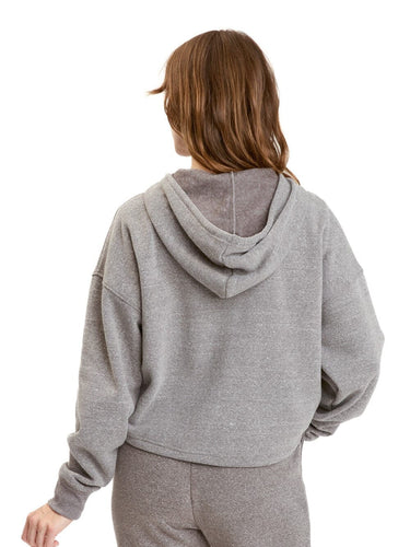 Venetia Triblend Fleece Crop Zip Hoodie Womens Outerwear Sweatshirt Threads 4 Thought
