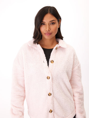 Anthea Sherpa Shirt Jacket Womens Outerwear Jacket Threads 4 Thought