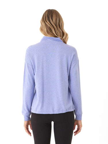 Nyla Feather Fleece Half Zip Pullover Womens Outerwear Sweatshirt Threads 4 Thought