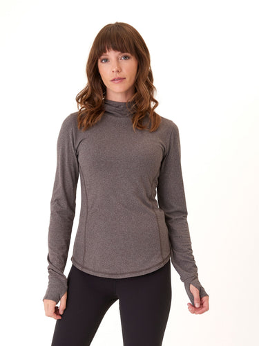 Linnaea Luxe Jersey Fitted Hoodie Womens Tops Long Threads 4 Thought