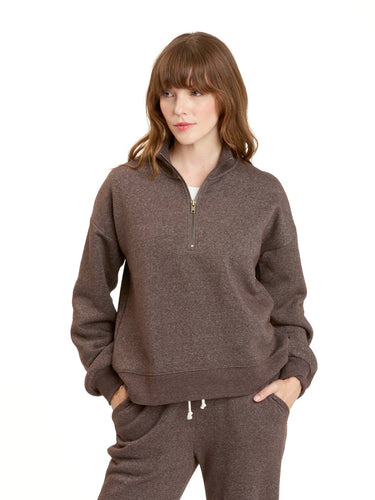 Constance Tribend Fleece Half Zip Pullover Womens Outerwear Sweatshirt Threads 4 Thought