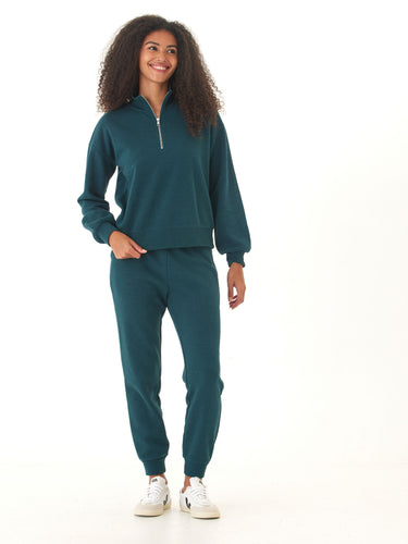 Constance Triblend Fleece Half Zip Pullover Threads 4 Thought