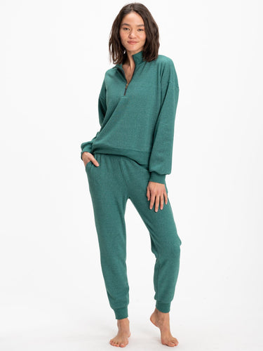Slim Fit Triblend Fleece Jogger 27.5" Womens Bottoms Sweatpants Threads 4 Thought