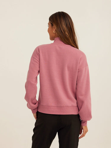 Constance Triblend Fleece Half Zip Pullover Womens Outerwear Sweatshirt Threads 4 Thought