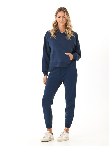 Marcellina Triblend Fleece Pullover Hoodie Womens Outerwear Sweatshirt Threads 4 Thought
