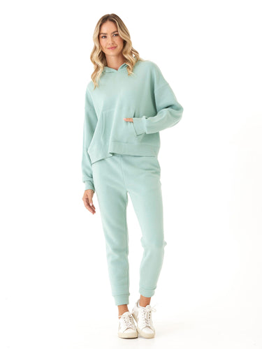 Marcellina Triblend Fleece Pullover Hoodie Womens Outerwear Sweatshirt Threads 4 Thought