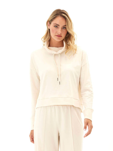 Shai Cozy Fleece Cowl Neck Pullover Womens Outerwear Sweatshirt Threads 4 Thought