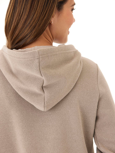 Tyra Triblend Fleece 1/4-Zip Hoodie Womens Outerwear Sweatshirt Threads 4 Thought