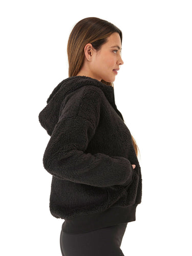 Izara Sherpa Full Zip Hoodie Womens Outerwear Jacket Threads 4 Thought