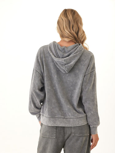 Marcellina Mineral Wash CVC Fleece Pullover Hoodie Threads 4 Thought