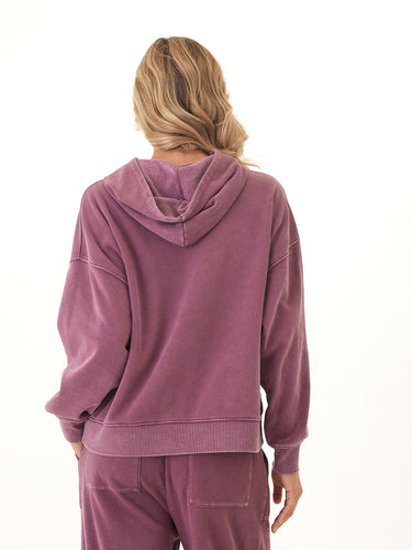 Marcellina Mineral Wash CVC Fleece Pullover Hoodie Threads 4 Thought