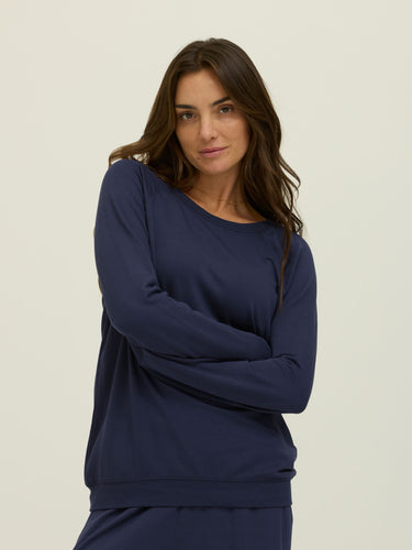 Priscilla Feather Fleece Raglan Sweatshirt Womens Outerwear Sweatshirt Threads 4 Thought