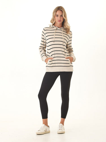 Romi Feather Fleece Rib Mix Hoodie Womens Tops Long Shirt Threads 4 Thought