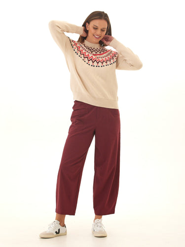 Deandra Fair Isle Cozy Sweater Womens Outerwear Sweater Threads 4 Thought