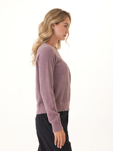 Josalyn Fuzzy Knit Raglan Pullover Womens Outerwear Sweater Threads 4 Thought