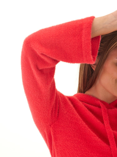 Celinne Fuzzy Knit Hoodie Threads 4 Thought