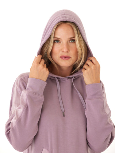 Romi Feather Fleece Trim Detail Hoodie Threads 4 Thought