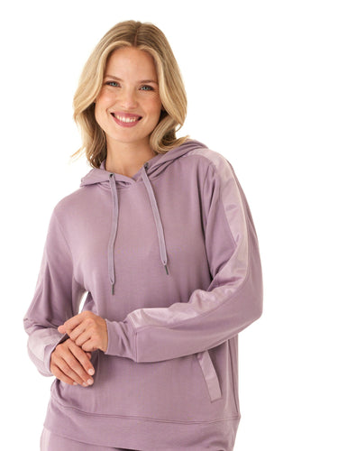 Romi Feather Fleece Trim Detail Hoodie Threads 4 Thought